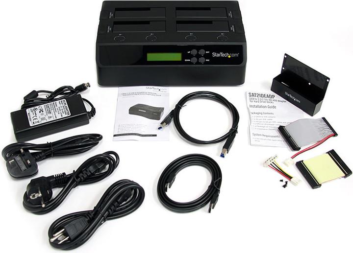 Actual product image StarTech 4 Bay Hard Drive Copy Station USB 3.0 / eSATA to SATA - HDD 1:3 Duplicator - Standalone Hard...