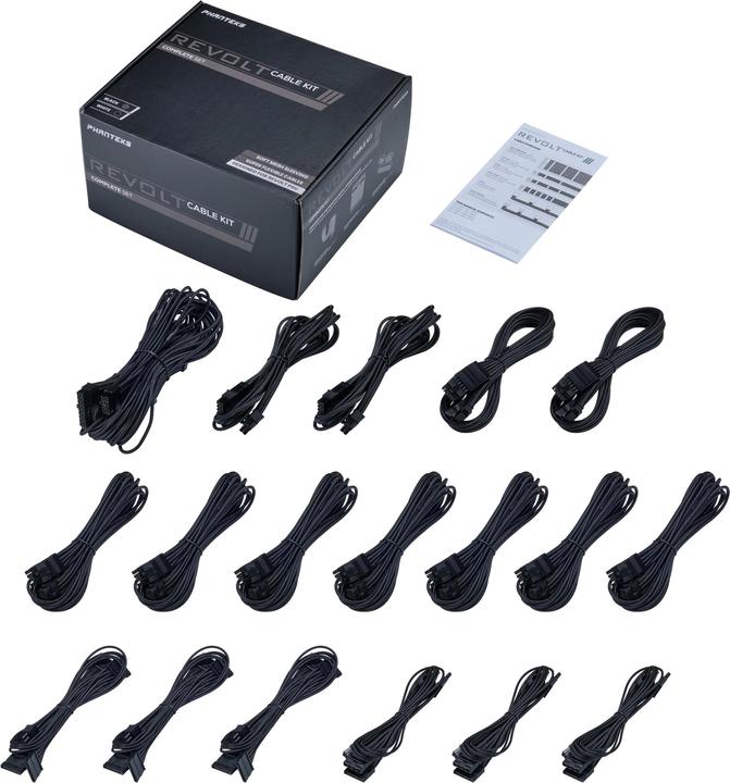 Image du produit Phanteks Revolt Cable Kit, kit complet - noir
