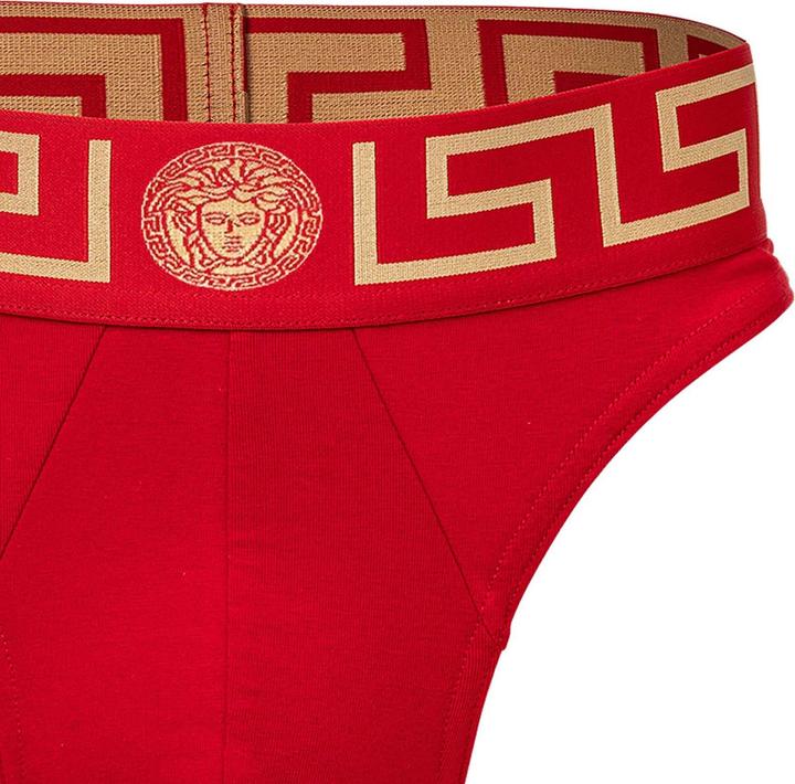 Image du produit Versace Underpants Thong Jersey Topeka Bi-Stretch Cotton Organic New Logo (M, Une unité par pack)