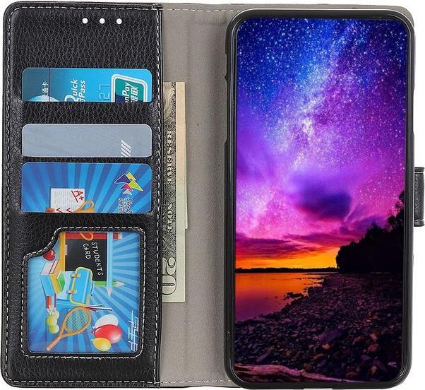 Actual product image MU Classic Litchi Leather Bookcover II Series (Honor 20 Lite)