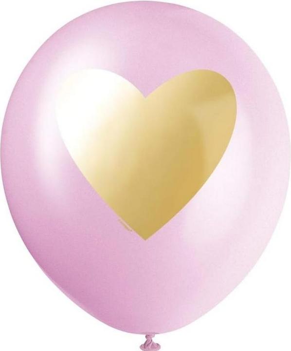 Produktbild Unique Party Herz Ballons Latex 6erPack (6 x)