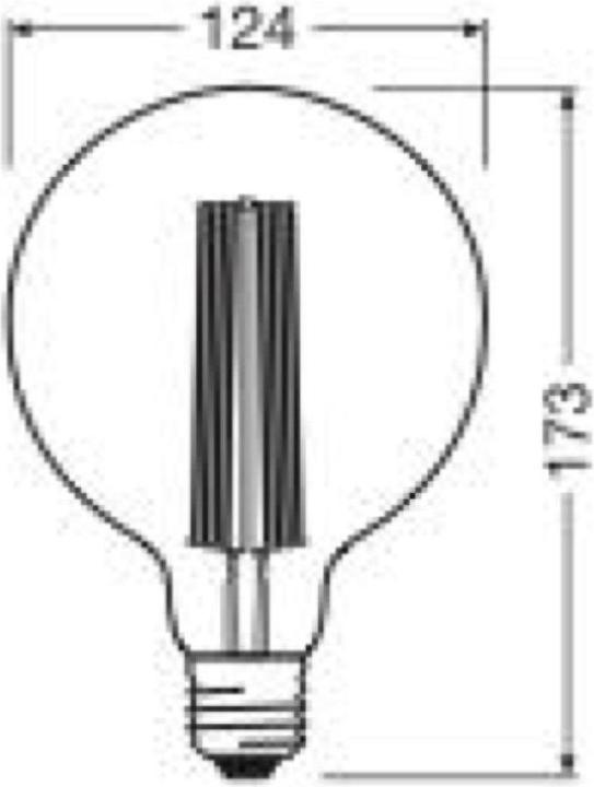 Produktbild Osram Vintage 1906 Led Classic Slim Filament Globe (E27, 8.80 W, 806 lm, 1 x, F)