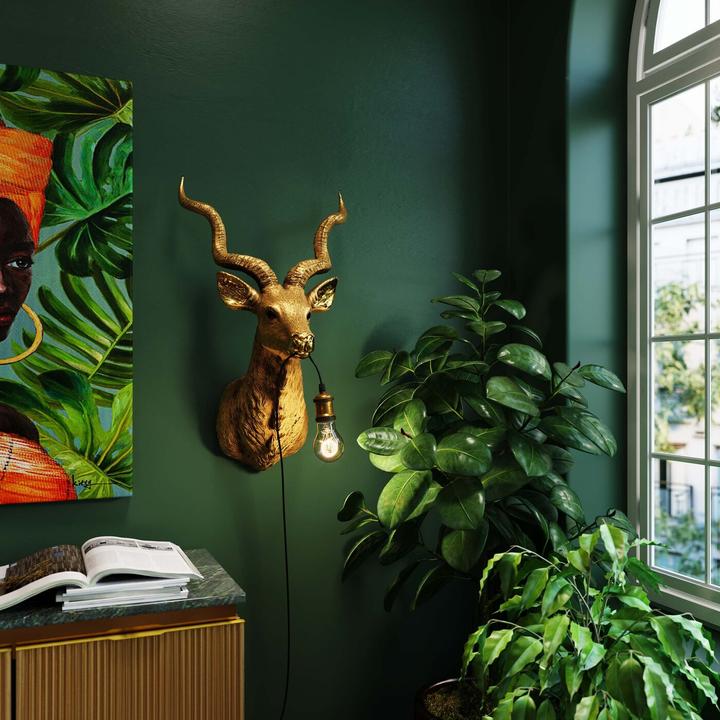 Image du produit Kare Design Applique murale Animal Goat Gold 45x74cm (E27)