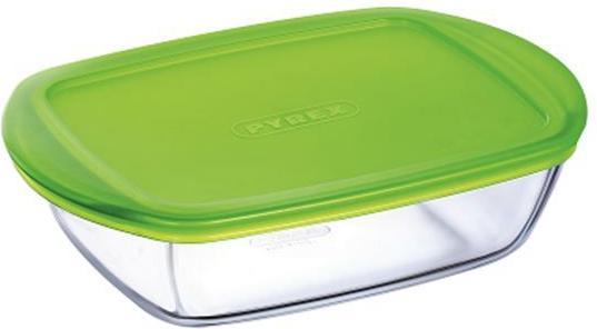 Pyrex Glasschüssel mit Deckel, rechteckig, 28 x 20 cm, 2,6 l (2.50 l)