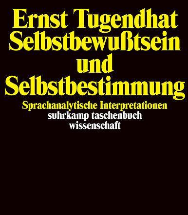 Actual product image Selbstbewusstsein und Selbstbestimmung (German, Ernst Tugendhat, 1997)