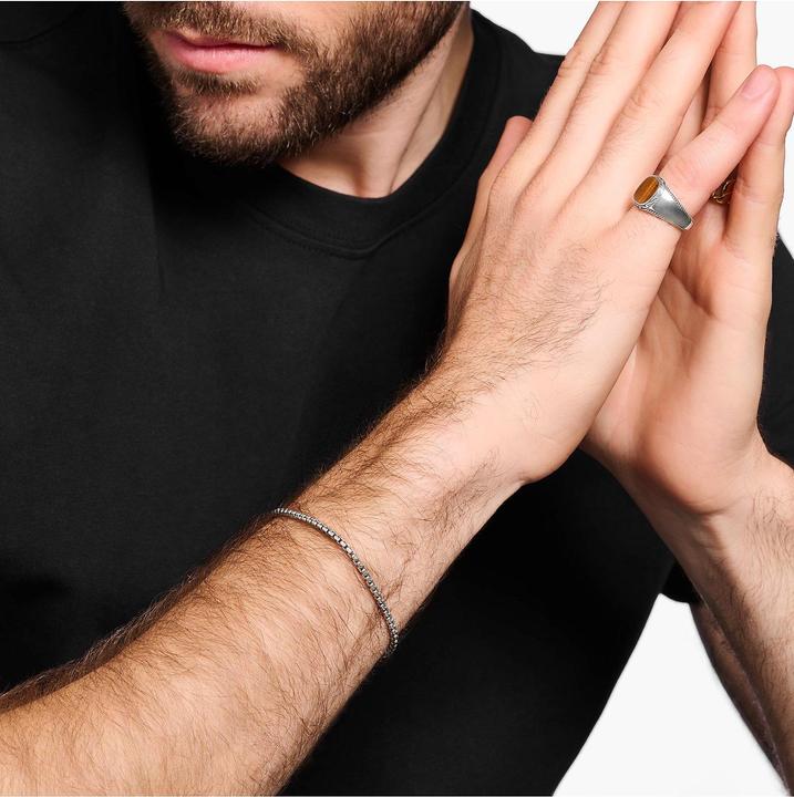 Image du produit Thomas Sabo Venezia Bracelet en argent noirci (19 cm, Argent 925)