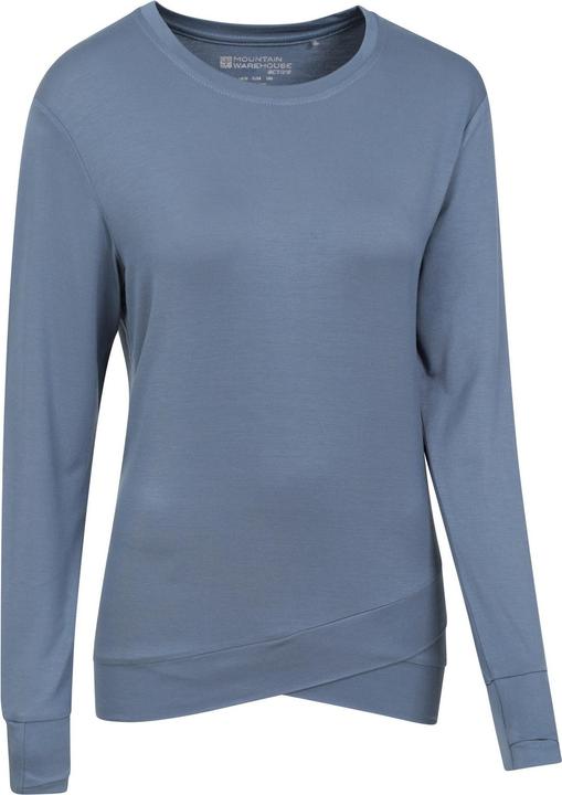 Actual product image Mountain Warehouse Womens/Ladies Crossover Hem Long-Sleeved Yoga Midlayer