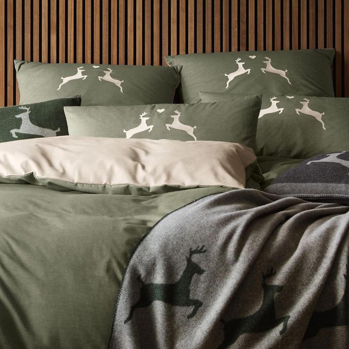 Produktbild Elegante Alpenchic Hirsche (Bettwäsche Set, 80 x 80 cm, 200 x 220 cm)