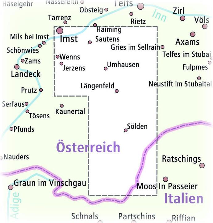 Actual product image Ötztal hiking and cycling map 1 : 35 000 35000