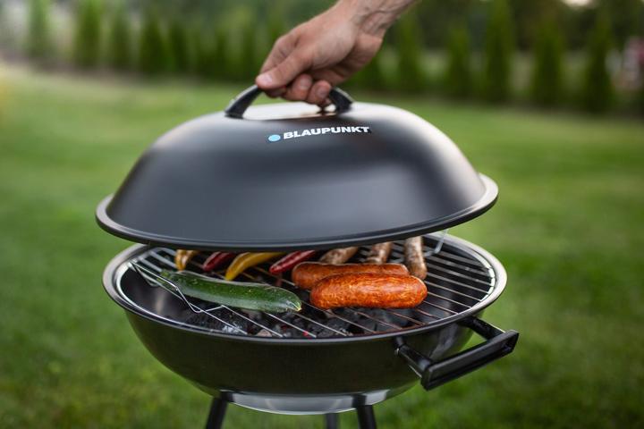 Produktbild Blaupunkt Grill rund mit Abdeckung GC301 schwarz (41 cm)