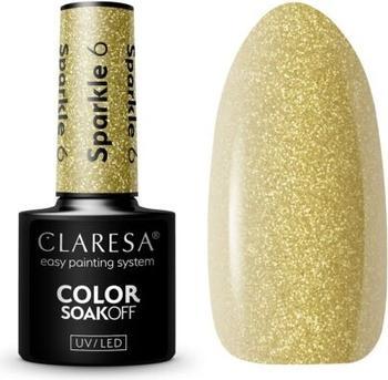 Produktbild Claresa Sparkle UV-Nagellack 5ml - 6er-Pack (Gold)