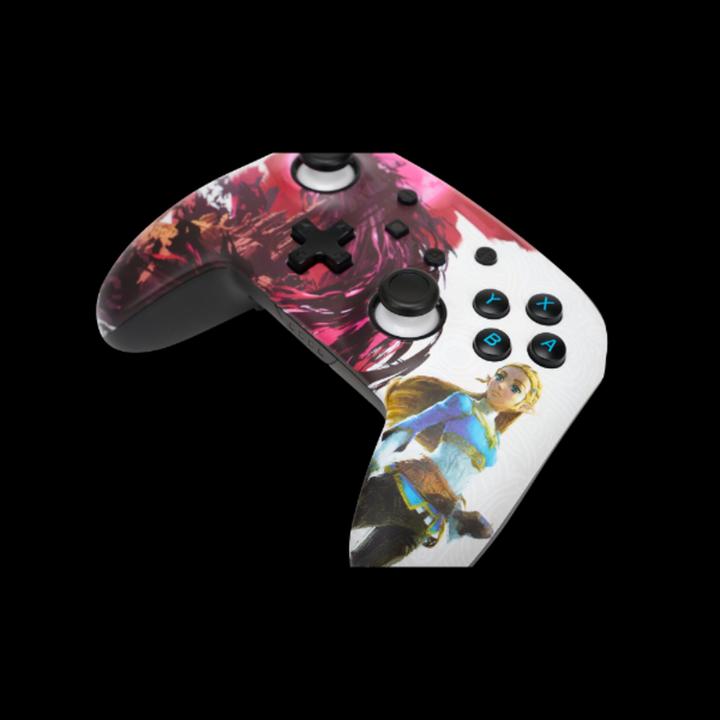 Actual product image PowerA Enhanced Wireless Switch Controller - Zelda Blood Moon (pink/white) (Switch Lite, Switch)