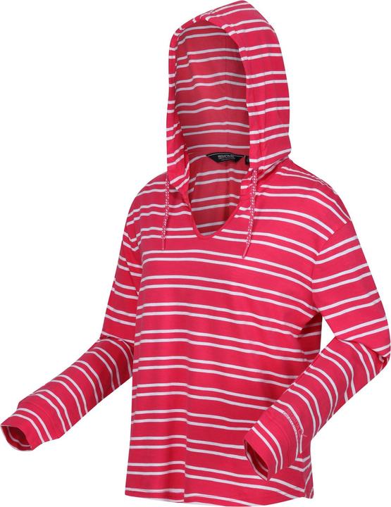 Actual product image Regatta Womens/Ladies Minerve Stripe V Neck Hoodie (34 D)
