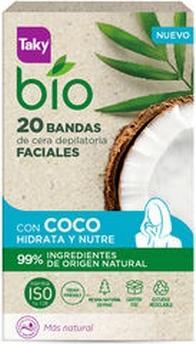 Taky Bio Coco Facial Wax Strips 20 Units (Reinigungstücher)