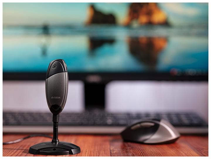 Actual product image A4Tech h PK-635P webcam 1280 x 720 pixels USB 2.0 Black Grey (0.90 Mpx)