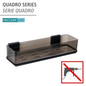Actual product image Wenko Vacuum-Loc® Maxiablage Mod. Quadro Schwarz Befestigen ohne Bohren