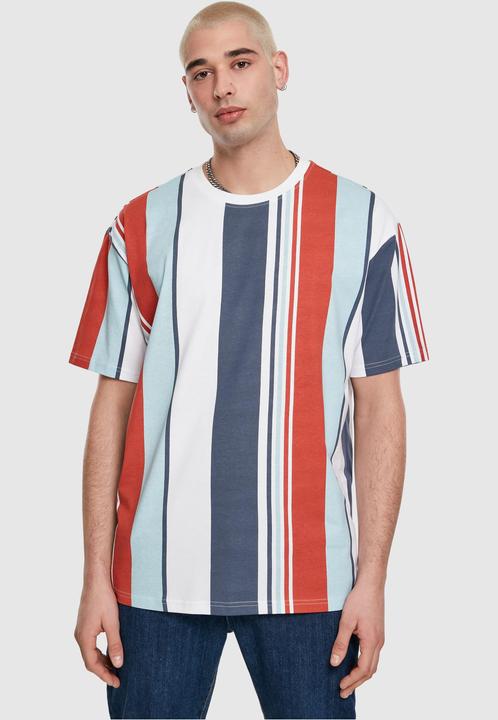 Actual product image Urban Classics Heavy Oversized Big AOP Stripe Tee (S)