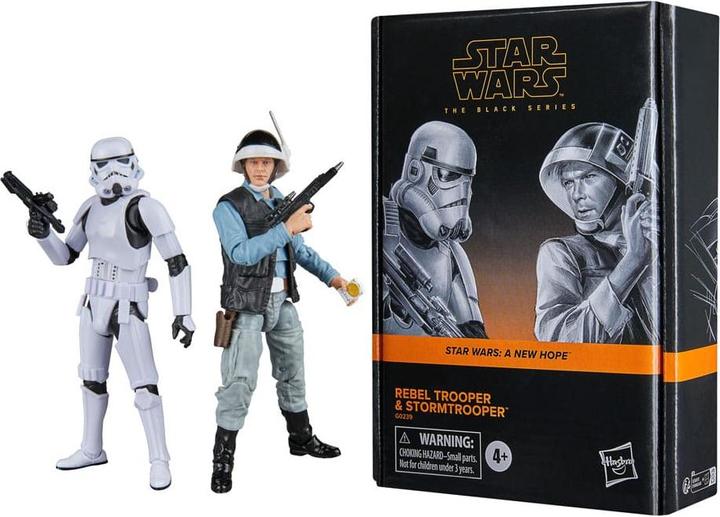 Image du produit Hasbro Star Wars Episode IV Black Series Actionfiguren 2er-Pack Rebel Trooper & Stormtrooper 15 cm