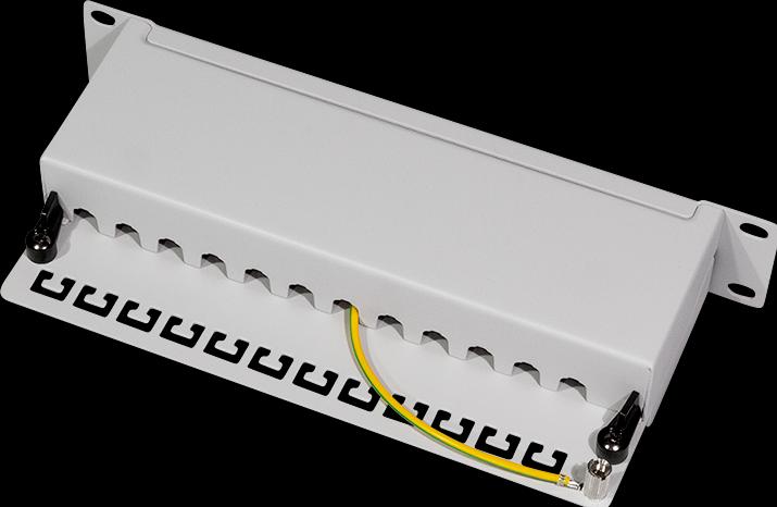Produktbild LogiLink Netzwerk Patchpanel 6 12 Port grau