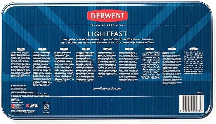 Image du produit Derwent Crayons de couleur Lightfast, 4 mm, multicolore, 36 pièces (Multicolore, 36 x)
