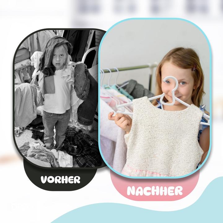 Actual product image DecoBella Kleiderbügel für Baby & Kinder (6 x)