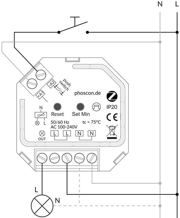 Immagine prodotto Dresden Elektronik Phoscon Kobold Zigbee attuatore dimming 400 W (Attuatore dimmerabile)