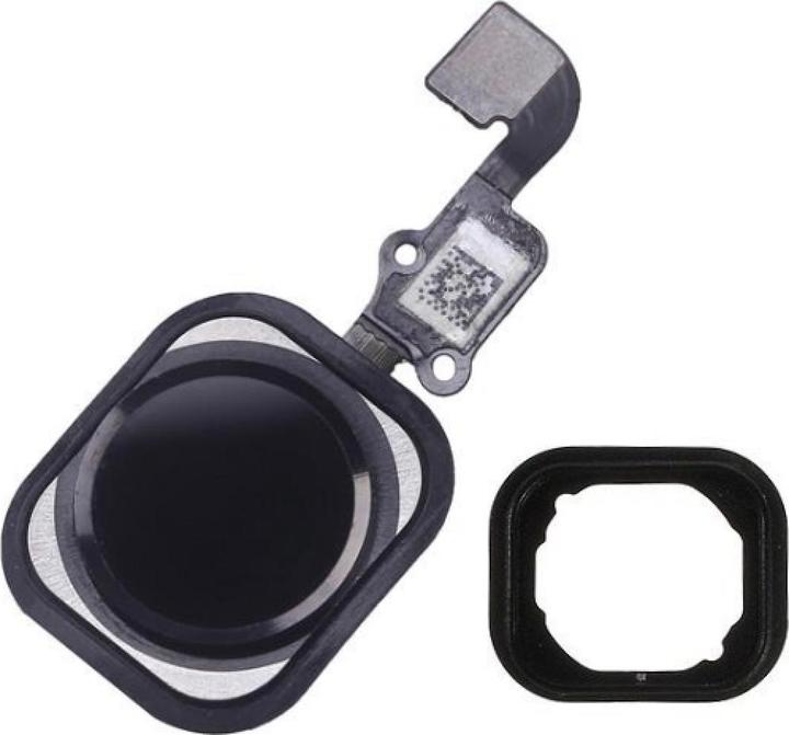 Image du produit Foxconn iPhone 6 Bouton Home Câble flexible avec bouton Home et anneau en caoutchouc noir (iPhone 6)