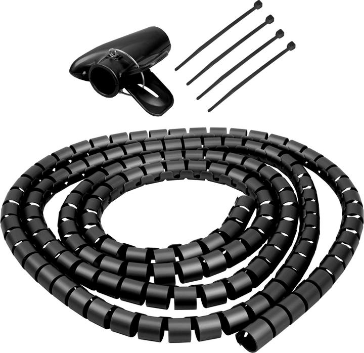 Immagine prodotto Steffen SET FAST COVER protezione cavi tipo guaina 15 mm nero (Tubo cavi, 200 cm)