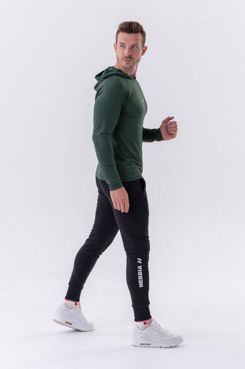 Image du produit Nebbia Sweatpants slim avec poches zippées "Re-gain" 320 noir (M)