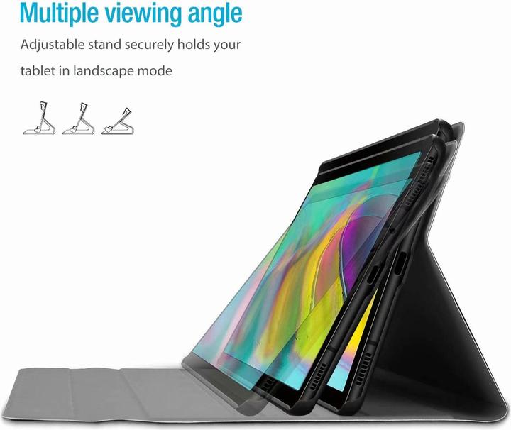 Actual product image Lobwerk 2in1 Bluetooth Keyboard and Cover for Samsung Tab A7 T500 T505 Case Protective Cover (X)