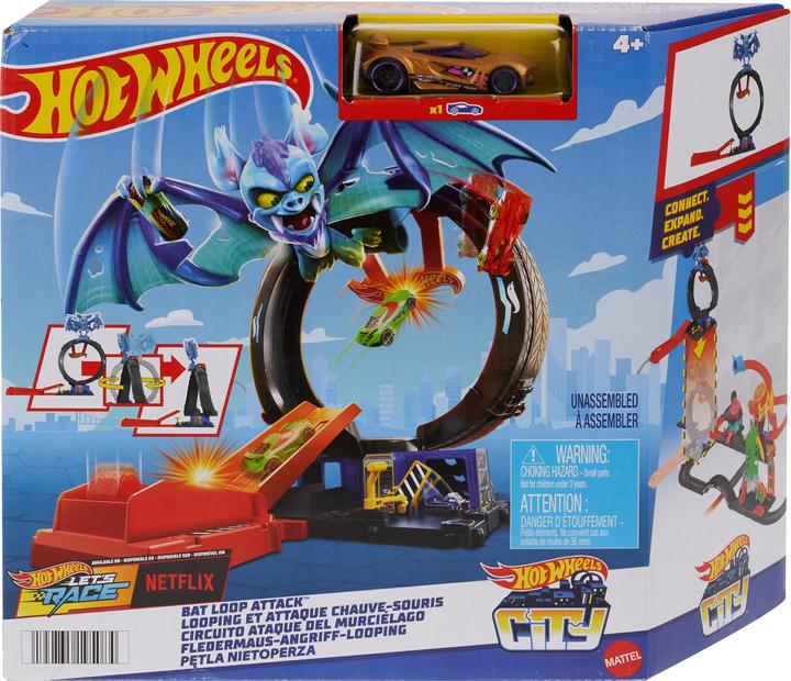 Hot Wheels City Nemesis Bat vs Tire Shop