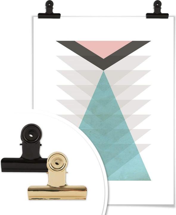 Produktbild Trenddeko Totem aqua & pink (30 x 40 cm)