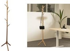Image du produit Unilux Portemanteau MIKADO, 8 crochets, bois de hêtre, design peu encombrant, crochets arrondis,...