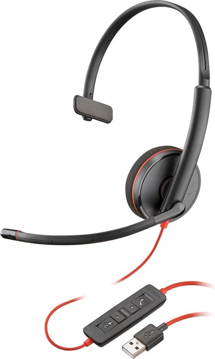 Actual product image HP Blackwire 3210 Monaural USB-A (Cable, USB-A)
