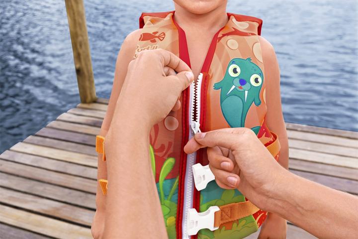 Image du produit Bestway Puddle Jumper® Gilet de sauvetage morse avec housse textile, 3-6 ans (30-60 kg)