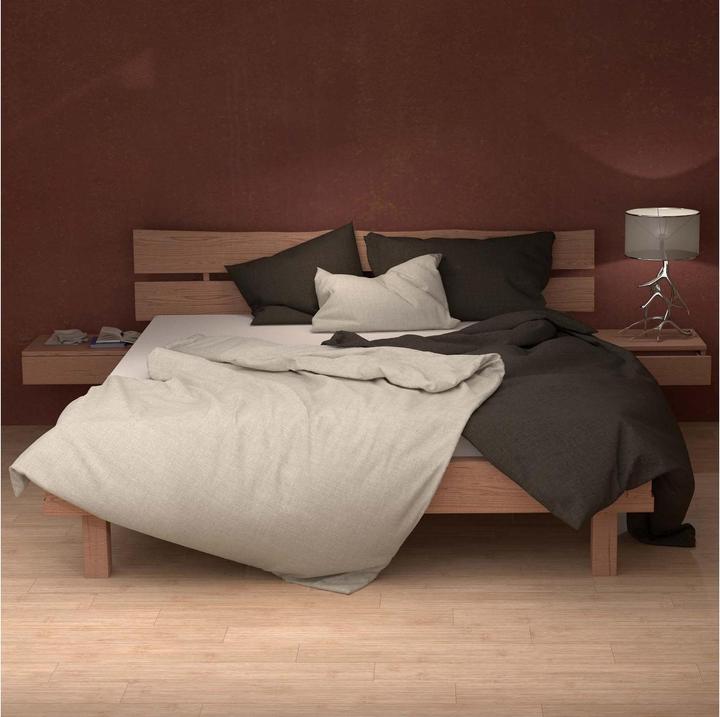 Immagine prodotto Lotus Bettwaren Biancheria da letto biancheria uni (Copripiumino, 160 x 210 cm)