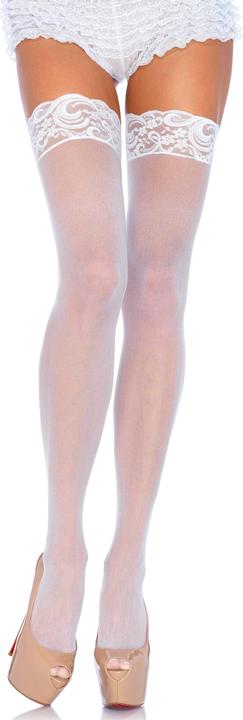 Leg Avenue Straps-Strümpfe mit Spitze (One Size)