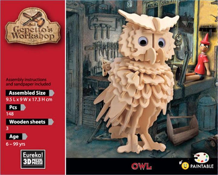 Immagine prodotto Eureka! Kit di costruzione in legno dell'Officina di Gepetto 3D - Gufo