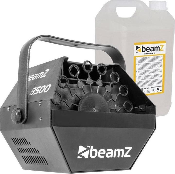 Image du produit BeamZ Blasenblasmaschine - B500 anrufen Windmaschine mit 5 Litern Blasenflüssigkeit -