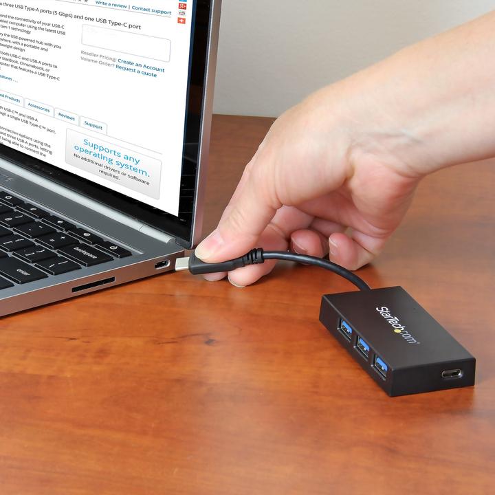 Immagine prodotto StarTech Mozzo USB 3.0 a 4 porte (USB-C, 4 Porti)