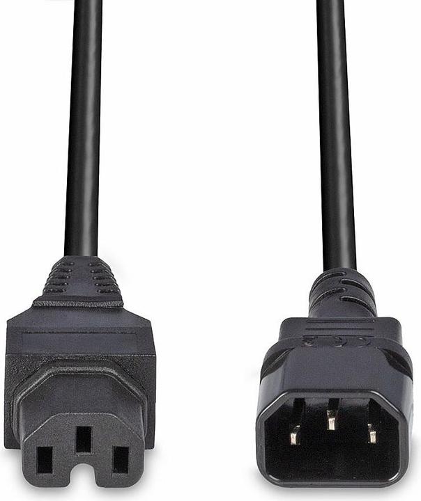 Actual product image Lindy 30314 Power cable extension (2 m, C14)