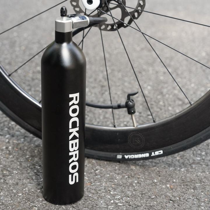 Actual product image Rockbros Tubeless Tire Inflator 200 PSI 1.2l - Black
