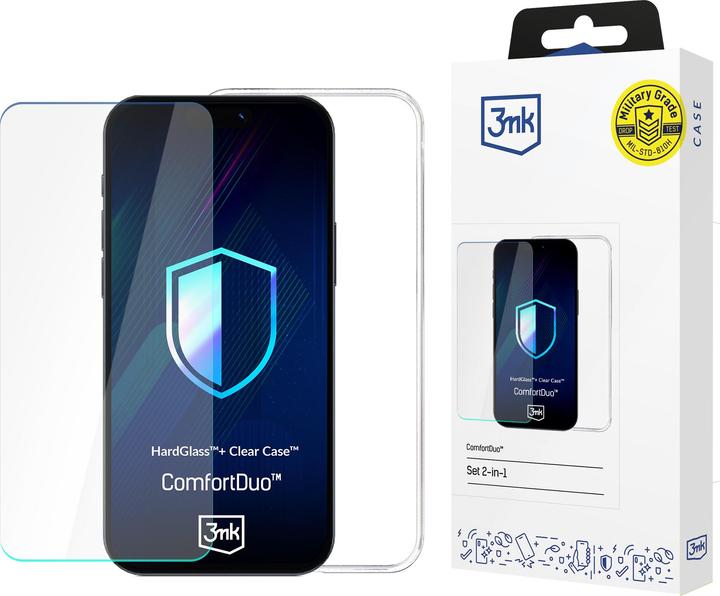 Immagine prodotto 3MK Zestaw ComfortDuo Clear do Samsung Galaxy S25 (Samsung Galaxy S25)