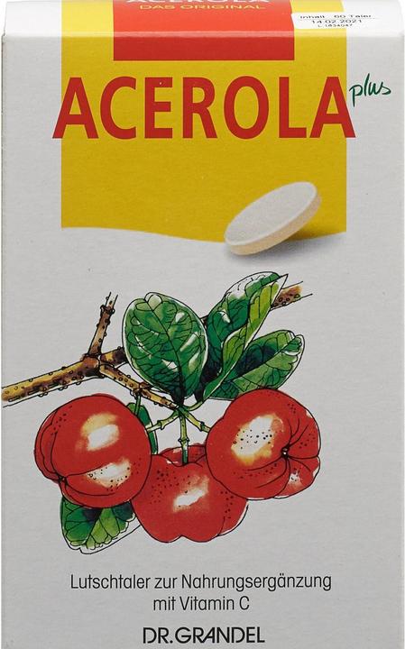 Produktbild Dr Grandel Acerola Plus (60 Stück, Tabletten, 268 g)