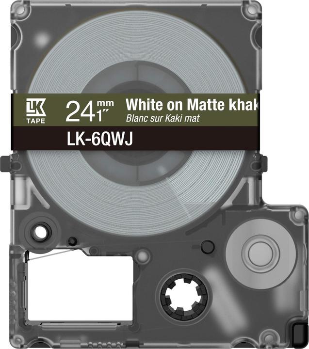 Produktbild Epson Matte Khaki/White 24mm LK-6QWJ (2.40 cm, Weiss, Braun)