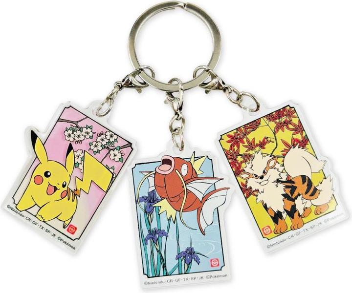 Pokémon 3-teiliges Keyholder Set aus Acryl - Pikachu, Magikarp, Arcanine