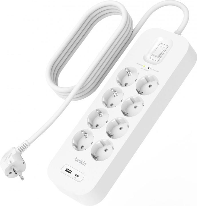 Image du produit Belkin Protection contre les surtensions Surgemaster (8 x, 2 m)
