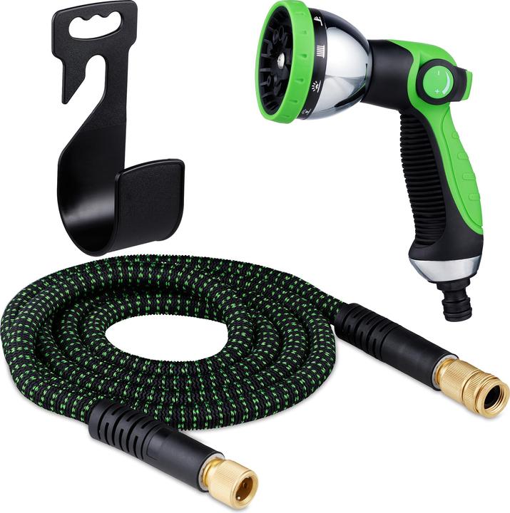 Relaxdays Flexibler Gartenschlauch (15 m, 20 mm)