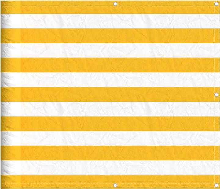 Actual product image VidaXL Balcony privacy screen striped yellow and white (1000 cm)