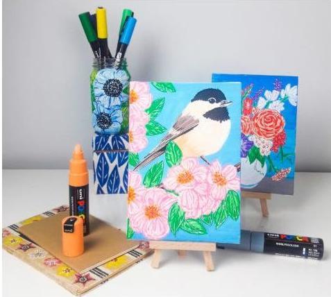Produktbild Posca Marker PC-8K Keilspitze (Black, 8 mm, 1 x)